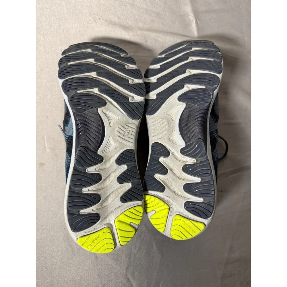 Asics Gel-Nimbus 23 Mens 12.5 Athletic Running Shoes Grey Blue Sneaker